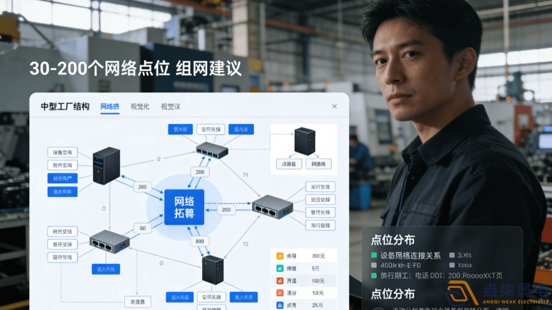 中型工廠30-200個網絡點位組網建議